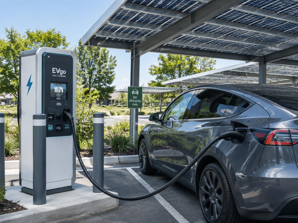 Eletroposto + carport solar